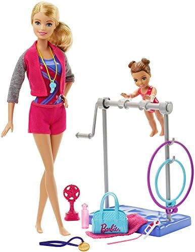 Barbie Gymnastic Coach Doll and Playset for Girls 3 Years and Up