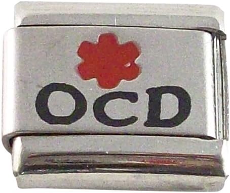 OCD Obsessive Compulsive Disorder Medical ID Alert Italian Charm for Bracelet