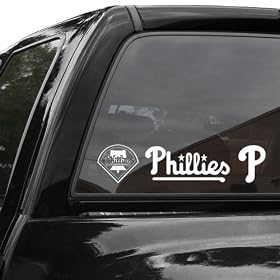 Philadelphia Phillies 4'' x 17'' Die-Cut Decal Strip: Sports &amp; Outdoors