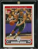 2006 07 Topps Shannon Brown Cleveland Cavaliers Basketball Rookie Card #265 - Mint Condition - Shipped In Protective ScrewDown Display Case!