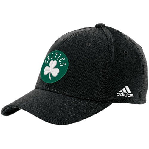 adidas Boston Celtics Black The Pivot Logo Flex Fit Hat