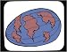 Decorated Mouse Pad with geography, Earth, world, spherical, spheroid, globe, planet,...