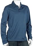 MICHAEL Michael Kors Mens Long Sleeve Birdseye Jacquard Polo