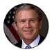 President George W. Bush round mouse pad
