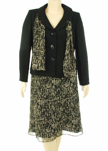 Suit Studio Classic Beauty Skirt Suit with Scarf