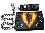 Ghost Rider: Ghost Rider Black Leather Wallet with Chain