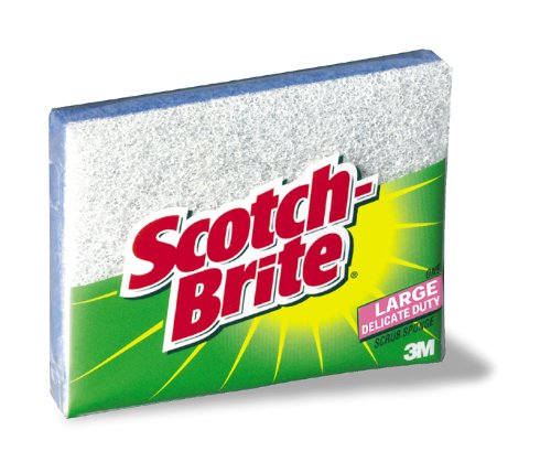 3M Scotch-Brite 445 Tub and Sink Light Duty Scrub Sponge, 1-Pack
