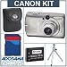 Canon Powershot SD950 IS Digital Elph Camera Silver Kit with 2GB SD Memory Card, Spare NB-5LType Lithium-ion Battery, Camera Case, Table Top Tripod