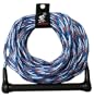 Kwik Tek 1-Section Water Ski Rope with 4-Inch Finger Guards (75-Feet)
