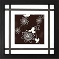 Brown Floral Patterns A Wall Art - 18x18"