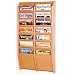 14-pocket Magazine Rack LT OAK
