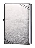 The Zippo Vintage with Slashes Brushed Chrome Pocket Lighter