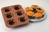 Chicago Metallic 6-Cup Nonstick Pumpkin Cupcake Pan