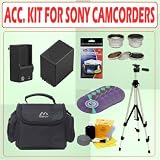 Deluxe Accessory Kit for the Sony Handycam Camcorder DCR-DVD108, DCR-DVD308/ DCR-DVD408/ DCR-DVD508/ DCR-DVD608