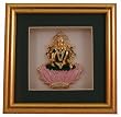 LAKSHMI WALL DECORE FRAME CHATTON STONE 23.5K GOLD PLATED FEF2047