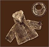 Luxe Leopard Designer Baby Bib and Coat Set by Bearington