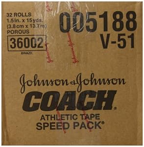 Johnson And Johnson Consumer Coach Porous Athletic Tape 1 1/2