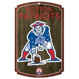 New England Patriots Wood Sign - Throwback Logo