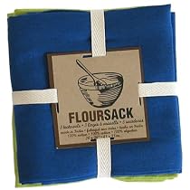 Now Designs Cactus Green, Royal Blue and White Floursack Towels