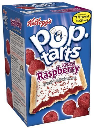 Kellogg's Pop-Tarts Frosted Raspberry, 8-Count Boxes (Pack of 12)