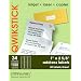 QwikStik by Compulabel Mailing Labels for Laser and Inkjet Printers, 1 x 2.625 Inches, White, 34 Sheets per Box (30 Labels per Sheet) (320117)