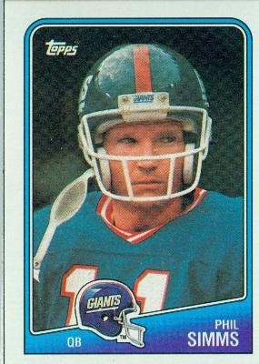 1988 Topps #272 Phil Simms - New York Giants (Football Cards)