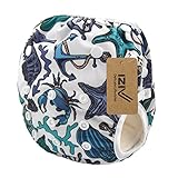 iZiv新生児オーガニック幼児防水/調整/再利用可能/洗える水泳のおむつのフィット赤ちゃん0.5-3歳（マリーン生物）