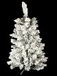 3' Flocked Alaskan Artificial Christmas Tree - Unlit