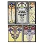Authentic Art Nouveau Stained Glass Designs in Full Colour (Dover Pictorial Archives)