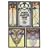 Authentic Art Nouveau Stained Glass Designs in Full Colour (Dover Pictorial Archives)