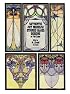 Authentic Art Nouveau Stained Glass Designs in Full Color (Dover Pictorial Archive Series)