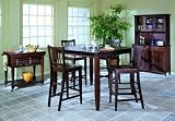 5pc Market Square Collection Pub Dining Table & Barstools Set