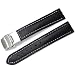 Uhrenarmband mit Faltschließe (schwarz) für Junkers Uhren 6248, 6640