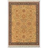 Couristan Kashimar 2 x 9 Runner Tabriz Rose Navy Area Rug