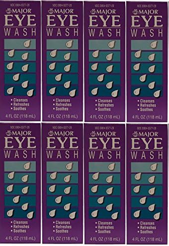 Eye Wash Sterile Irrigating Solution 4 Oz Bottles Pack of 8 Bottles (8)