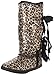 Sugar Women's Moragami Flat Boot,Tan Leopard,9 M US