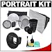 Interfit Strobies STR100 Portrait Kit with Beauty Dish Reflector, Globe Diffuser, Sof...