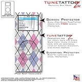 iPod Nano (2nd Gen) Tune Tattoo Skin Kit - Argyle Blue and Pink - By TuneTattooz
