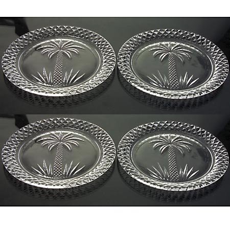 South Beach Palm Plates - Set of 4