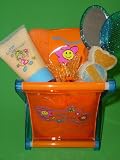 Fancy Orange Bath Set