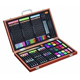Gallery Studio - 82 Piece Deluxe Art Set in Wooden Case (Quality Mediums Guaranteed)