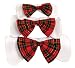 Pet Supplies : Holiday Plaid Bow Tie Collar - Large