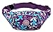 Zerd Women Fashionable Floral Printed Outdoor Hiking Waist Pack Fanny Pack Chest Pack