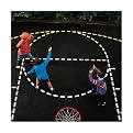 Basketball Court Stencil