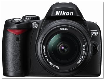 Nikon D40 6.1MP Digital SLR Camera Kit with 18-55mm f/3.5-5.6G ED II AF-S DX Zoom-Nikkor Lens