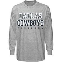 Reebok Dallas Cowboys Ash Practice Long Sleeve T-shirt