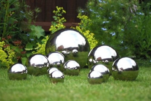 Childrens Toyshop  Outdoor Living : Stainless Steel Mirror Spheres 6.5cm Size