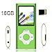 Tomameri - Compact and Portable MP3 / MP4 Player with Rhombic Button ( Including a 16 GB Micro SD Card ) Supporting Photo Viewer, E-Book Reader and Voice Recorder and FM Radio Video Movie (Green)