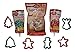 Holiday Christmas Cookie Kit Includes Mix, Cookie Cutters and Decorative Cookie Icing Bundle - Fun for the Entire Family