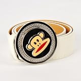 Paul Frank Boucle Métal Ronde Ceinture Blanche